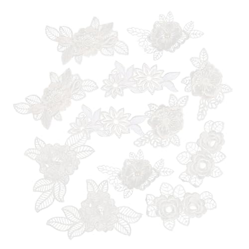 ARTIBETTER 4 Sätze Spitzenblumen Applikationen Zum Aufbügeln Dekorative Flicken Für Kleidung Röcke Und Diy Nähprojekte Gemischte Designs Und Langlebig 12 Stück * 4 von Artibetter