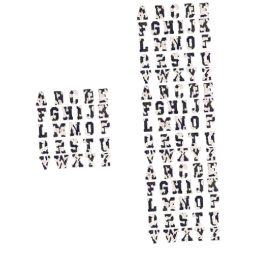 ARTIBETTER 4 Sätze Teiliges Buchstaben Patches Zum Aufbügeln Kreative Stoffaufnäher Für Diy Kleidung Taschen Und Accessoires Zum Verzieren Und Reparieren Von Textilien 26 Stücke * 4 von Artibetter