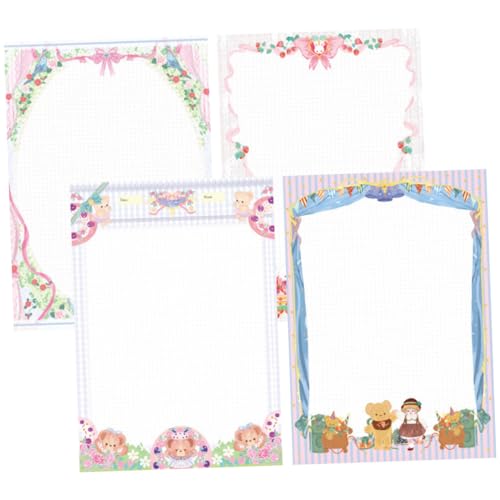 ARTIBETTER 4 Sätze Teiliges Dekoratives Scrapbooking Papier im Cartoon Design Handaccount Papier für Kreative Diy Projekte Hintergründe für Karten Origami und ARTIBETTER 4 Sätze Teiliges Dekoratives Scrapbooking Papier im Cartoon Design Handaccount Papier für Kreative Diy Projekte Hintergründe für Karten Origami und von Artibetter
