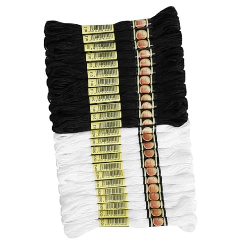 ARTIBETTER 4 Sätze Teiliges Kreuzstich Und Stickgarne Lange Diy Handarbeitsfäden Schwarz Und Weiß Für Sticken Und Basteln Für Eltern Projekte 24 Stück * 4 ARTIBETTER 4 Sätze Teiliges Kreuzstich Und Stickgarne Lange Diy Handarbeitsfäden Schwarz Und Weiß Für Sticken Und Basteln Für Eltern Projekte 24 Stück * 4 von Artibetter