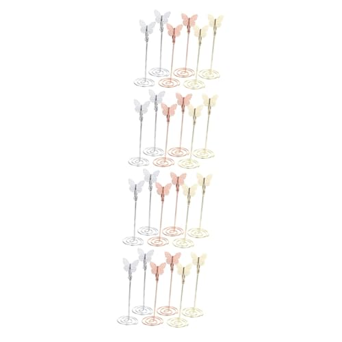ARTIBETTER 4 Sätze Tischkartenhalter Tischnummer Halter Aus Roségold Für Hochzeiten Menüs Fotos Notizen Stabiler Aufsteller Für Büro 6 Stück * 4 von Artibetter