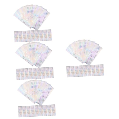 ARTIBETTER 4 Sätze Versiegelungsaufkleber Siegel Aufkleber Versiegelungsetiketten Vinyl Schälen Flasche Verpackungsaufkleber Aufkleber Zum Verschließen Von Briefumschlägen Pvc 500 Stück * 4 von Artibetter