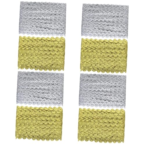 ARTIBETTER 4 Sätze Wellige Spitze Trimmen Nähen Natürlich Flechten Hochzeit Geflochtener Besatz Zum Basteln Geflochtene Trimmpolsterung Wellen-nähband Gewebter Zopfbesatz Links 2 Rollen * 4 ARTIBETTER 4 Sätze Wellige Spitze Trimmen Nähen Natürlich Flechten Hochzeit Geflochtener Besatz Zum Basteln Geflochtene Trimmpolsterung Wellen-nähband Gewebter Zopfbesatz Links 2 Rollen * 4 von Artibetter