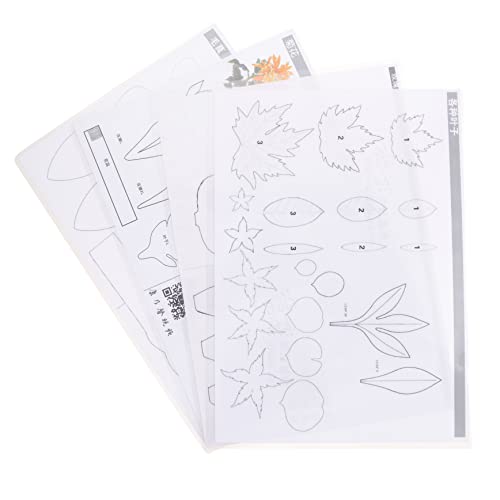 ARTIBETTER 4 Sets Papierblumen Druckvorlage Blumenschablonen Papierblumen Dekorationen Für Partys DIY Prägepapier Stanzformen 3D Papierblumen Rosa Bastelblumen Hochzeit Scrapbook von Artibetter