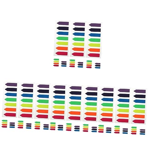 ARTIBETTER 4 Stück 6 Tag -Tag -Pfeilaufkleber klebrig Lesezeichen-Tabs Seitenmarkierungen farbig Klebestreifen Lehrbuchmarker Seitenmarkierungen für Bücher das Haustier von Artibetter