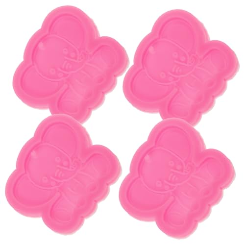 ARTIBETTER 4 Stück Aromatherapie -Anhängerform Schlüsselkette Anhänger Schlüsselanhänger silikon formen silikon gießformen einzigartige Schlüsselbundformen DIY formen Rosa von Artibetter