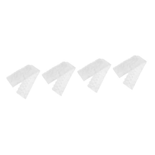 ARTIBETTER 4 Stück Brautschmuck Baumwolle häkeln Kleidung breit applizierter Stoff Spitze selber nähen Stoffbesatz Spitze nähen Hochzeitsapplikation Baumwollfaden Weiß von Artibetter