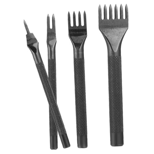 ARTIBETTER 4 Stück DIY Teiliges Leder Lochstanzer Handwerkzeug mit Rutschfestem Griff und Lochdurchmesser für Präzises Lederhandwerk und Hochwertige Lederbearbeitung für Bastelprojekte von Artibetter