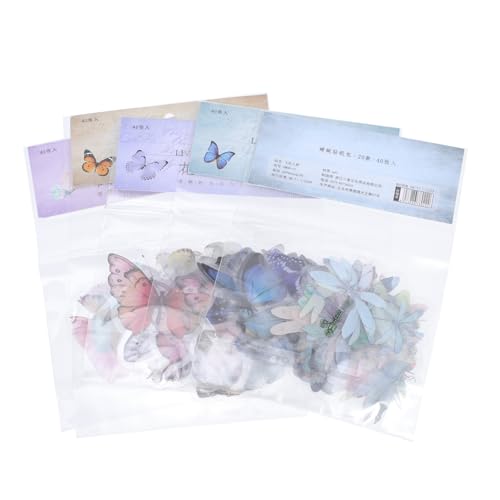 ARTIBETTER 4 Stück Diy Scrapbooking Sticker Wasserfeste Pet Aufkleber für Handarbeiten Fotobücher Alben Journals Mischstil für Projekte und Bastelenthusiasten von Artibetter