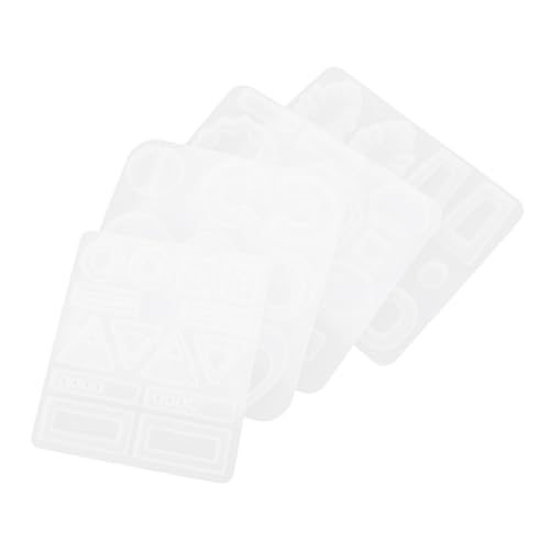 ARTIBETTER 4 Stück Diy Silikon Ohrring Gießform Teiliges für Epoxidharz Schmuckherstellung Einfaches Entformen Hautfreundlich Wiederverwendbar Design für Anhänger und Ohrschmuck von Artibetter