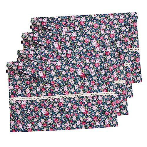 ARTIBETTER 4 Stück Filz Dokumentenmappe Teilig Plüsch Blumenmuster Organizer für Büro Zuhause Geschäft Dunkelblau Leicht und Tragbar für Wichtige Unterlagen ARTIBETTER 4 Stück Filz Dokumentenmappe Teilig Plüsch Blumenmuster Organizer für Büro Zuhause Geschäft Dunkelblau Leicht und Tragbar für Wichtige Unterlagen von Artibetter