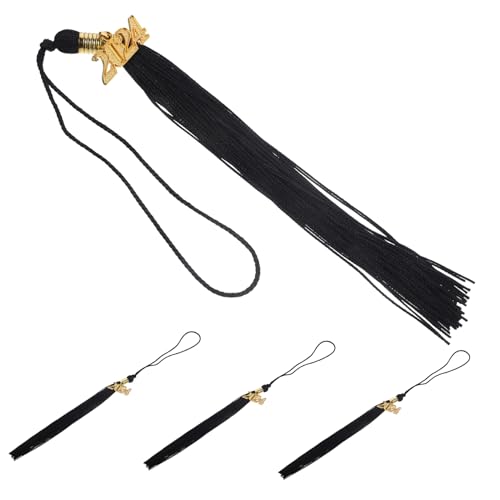 ARTIBETTER 4 Stück Graduierungskappe Quasten für Rosa Abschlusskappe Grad Abschlusshüte Quaste Abschlusskappendekorationen Blau Hut- Akademische Abschlussquaste Polyester Black ARTIBETTER 4 Stück Graduierungskappe Quasten für Rosa Abschlusskappe Grad Abschlusshüte Quaste Abschlusskappendekorationen Blau Hut- Akademische Abschlussquaste Polyester Black von Artibetter