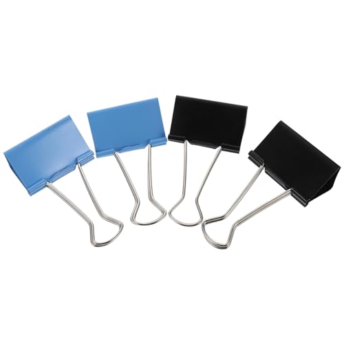 ARTIBETTER 4 Stück Große Papierclips Schwarze und Blaue Binder Clips Verstärkt Multifunktionale Büroklammern für Dokumente Schule und Zuhause ARTIBETTER 4 Stück Große Papierclips Schwarze und Blaue Binder Clips Verstärkt Multifunktionale Büroklammern für Dokumente Schule und Zuhause von Artibetter