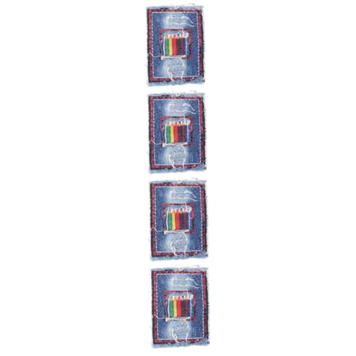 ARTIBETTER 4 Stück Jeans Patch süßer Fleck bunt Hose Patch Stichflecken nähen Jeansflicken zum Aufbügeln Applikationen für Bekleidung Denim-Patches für Jeans Kleiderflicken Denim-Stickerei ARTIBETTER 4 Stück Jeans Patch süßer Fleck bunt Hose Patch Stichflecken nähen Jeansflicken zum Aufbügeln Applikationen für Bekleidung Denim-Patches für Jeans Kleiderflicken Denim-Stickerei von Artibetter