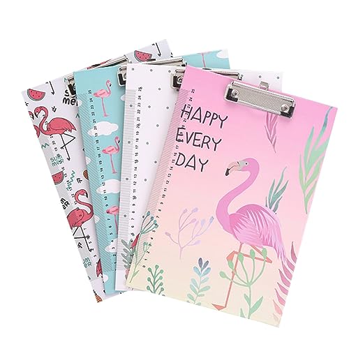 ARTIBETTER 4 Stück Klemmbrett mit Flamingo Muster Multifunktionales Schreibbrett für Zuhause Schule und Büro Tragbares Dokumentenhalter für Notizen und Unterlagen Zufälliges Muster ARTIBETTER 4 Stück Klemmbrett mit Flamingo Muster Multifunktionales Schreibbrett für Zuhause Schule und Büro Tragbares Dokumentenhalter für Notizen und Unterlagen Zufälliges Muster von Artibetter