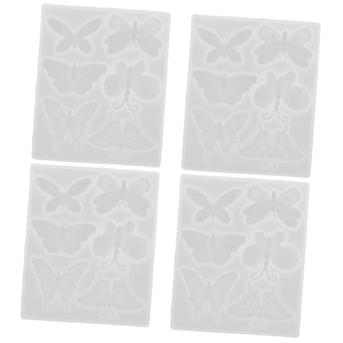 ARTIBETTER 4 Stück Kristall-epoxy-form Schmuck Für Reiz Harzgussform Silikonform Zum Basteln Silikonformen, Gussformen Halsketten-anhängerform Aus Epoxidharz Diy Bastelform Kieselgel von Artibetter