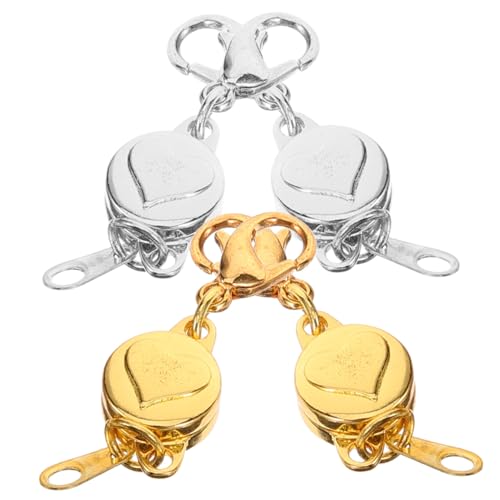 ARTIBETTER 4 Stück Magnetische Schmuckverschlüsse Teiliges Magnetverschluss für Armbänder und Fußkettchen Hochwertige Metallmaterialien für Diy Schmuckherstellung und Reparatur Stilvolles von Artibetter