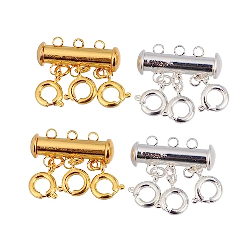 ARTIBETTER 4 Stück Magnetische Verbindungsschnalle Magnetverschlüsse Damen Stapelbar Silber Halskette Verbinder Gold Layering Schlüssel Halskette Ketten Damen Layered Multi Halskette ARTIBETTER 4 Stück Magnetische Verbindungsschnalle Magnetverschlüsse Damen Stapelbar Silber Halskette Verbinder Gold Layering Schlüssel Halskette Ketten Damen Layered Multi Halskette von Artibetter