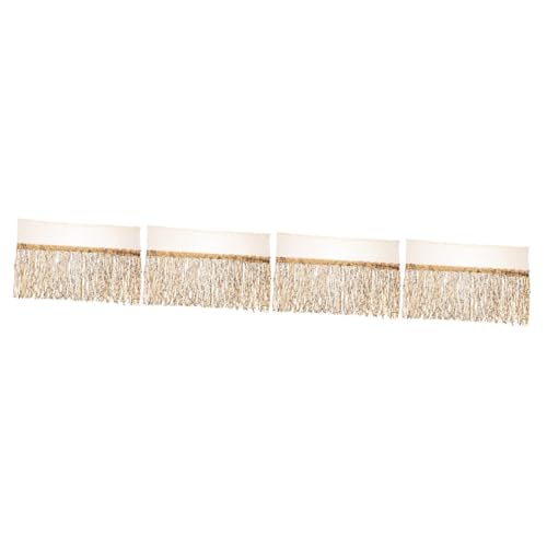 ARTIBETTER 4 Stück Pailletten Bühnenrock Fransenbesatz Glitzernder Pailletten Fransenrock Kleidung Bling Kleid Quasten Dekorative Fransen Paillettenröcke Für Damen Dekoration von Artibetter