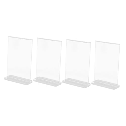 ARTIBETTER 4 Stück Rack -billplatte Anzeigen Staffelei Anzeigen Tragbar Tischplatte Steht Inhaber Ausstellungsstand Ausstellungsstände Für Handwerksmessen Party Schreibtisch Bildhalter Acryl von Artibetter
