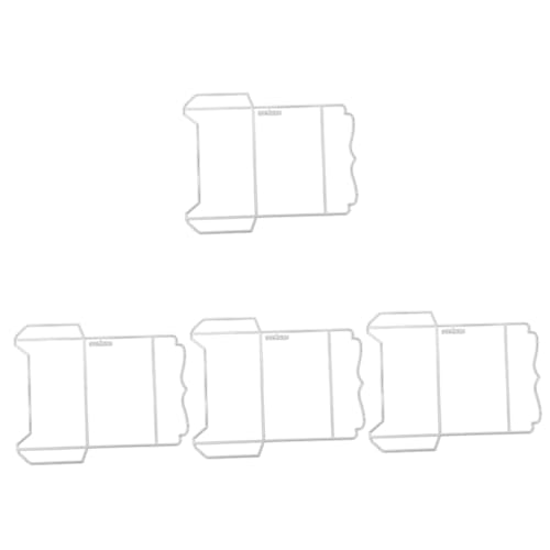ARTIBETTER 4 Stück Schimmel schneiden Sammelalbum Dekoration Schablone Scrapbooking Briefumschlagstanzungen Wort Prägemappen dekorative DIY-Stanzform Kohlenstoffstahl Silver von Artibetter