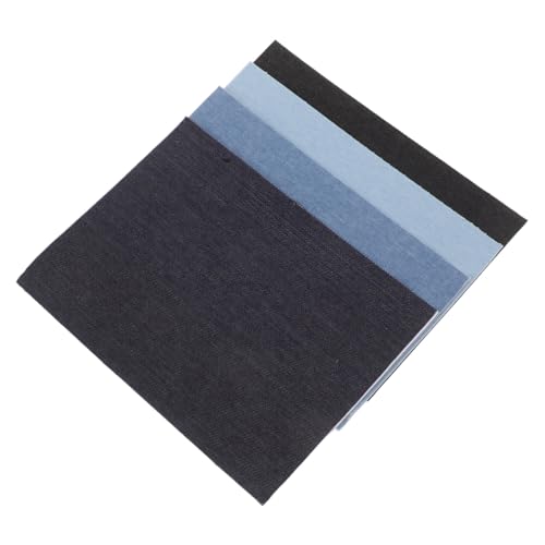 ARTIBETTER 4 Stück Selbstklebende Denim Patches für Jeans Reparatur Vielseitige Aufbügelflicken für Hosen Jacken Taschen Verschiedene Blautöne Einfach Anzubringen für Männer und Damen von Artibetter