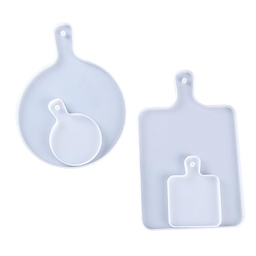 ARTIBETTER 4 Stück Silikonform für gießen mutfak aksesuarları schmuckherstellung gießform jewelry tray dekoringe giessform Silikonhandwerk unregelmäßige Untersetzerform Kieselgel Weiß von Artibetter