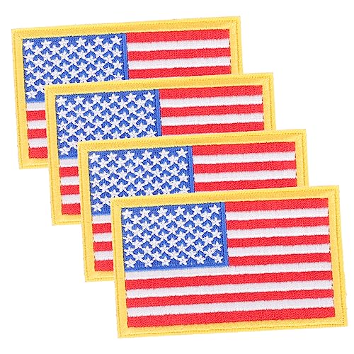 ARTIBETTER 4 Stück Teiliges American Flag Stickaufnäher zum Aufbügeln und Annähen Weiches Bequemes DIY Patch für Kleidung Schuhe Taschen und Accessoires Praktische und Dekorative Applikation ARTIBETTER 4 Stück Teiliges American Flag Stickaufnäher zum Aufbügeln und Annähen Weiches Bequemes DIY Patch für Kleidung Schuhe Taschen und Accessoires Praktische und Dekorative Applikation von Artibetter