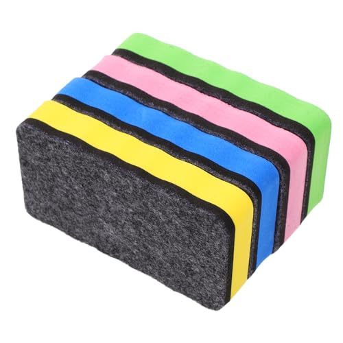 ARTIBETTER 4 Stück Teiliges Whiteboard Radiergummi aus EVA Filz Magnetisch Farbenfroh Effizienter Trockener Radierer für Schule Büro Zuhause Gründliche Reinigung Wasserwaschbar Vielseitig von Artibetter