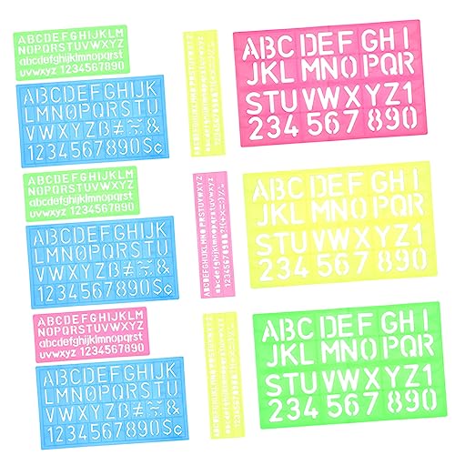 ARTIBETTER 4 Stück Teiliges Wiederverwendbare Schablonen für Diy Bemalung Kleine Abwaschbare Druckvorlagen für Bastelarbeiten und Kinderprojekte von Artibetter