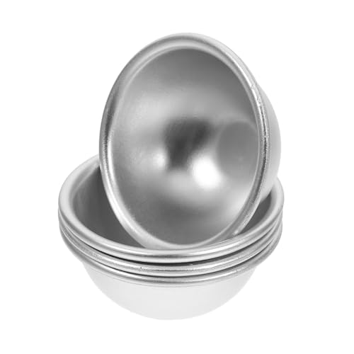 ARTIBETTER 4 Stücke Teiliges Aluminium Halbkreis Backformen Halbkugel Kuchen und Badewannenformen für DIY Badebomben und Desserts Leicht und Einfach zu Handhaben von Artibetter
