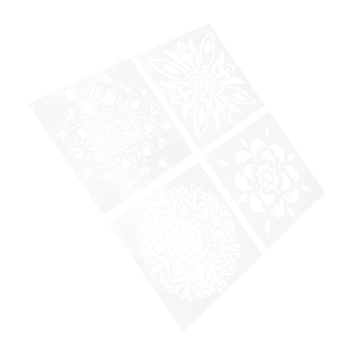 ARTIBETTER 4 Stücke Teiliges Spritzmuster Schablonen für Wiederverwendbare Pet Malvorlagen für DIY Projekte Bastelbedarf und Schulprojekte für Scrapbooking und Wanddekoration von Artibetter