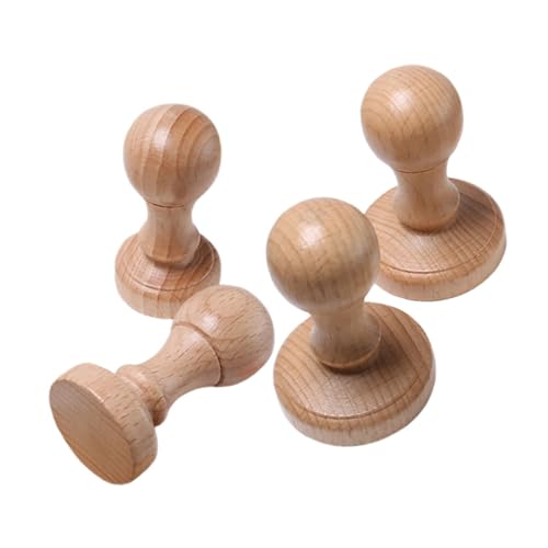 ARTIBETTER 4-teiliges Diy-holzstempelgriff-set Für Kreatives Basteln Im Klassenzimmer, Holzstempelgriffe, Stempel, Diy-zubehör, Umschlagstempelgriff von Artibetter