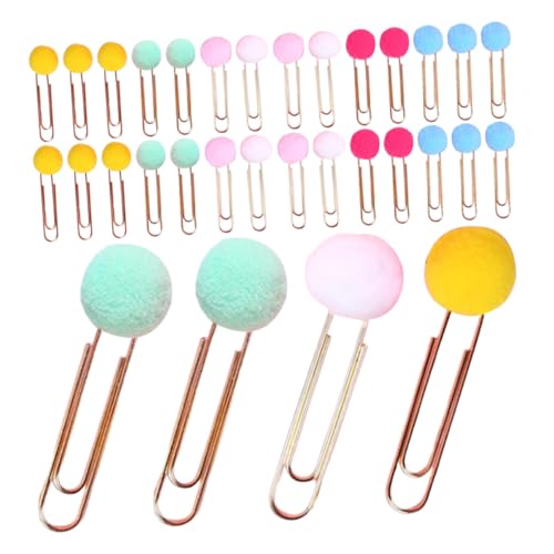ARTIBETTER 40 Stück Bunte Büroklammern mit Farbigen Pompons Stabile Metallclips für Lesezeichen Dokumentensortierung und Planerorganisation Vielseitig Einsetzbar für Büro Schule und Zuhause ARTIBETTER 40 Stück Bunte Büroklammern mit Farbigen Pompons Stabile Metallclips für Lesezeichen Dokumentensortierung und Planerorganisation Vielseitig Einsetzbar für Büro Schule und Zuhause von Artibetter