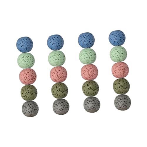 ARTIBETTER 40 Stück Lava-perlen Perlen Aus Lavagestein Felsen Perlen Für Schmuckhersteller Bimsstein Vulkanisch Herstellung Steinperlen Diy Spacer Charms Mehrzweck-diy-perle Vulkangestein von Artibetter
