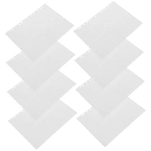 ARTIBETTER 40 Stück Teiliges Einlegeblätter Wiederverwendbare Transparente Kunststoff Hüllen Wasserfeste Sammelblätter für Binder Fotokarten und Scrapbooking Schutzseiten von Artibetter