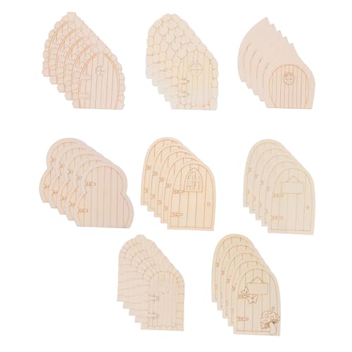 ARTIBETTER 40 Stück Teiliges Holz-Miniatur Wichteltüren Bastelset Naturbelassene Holzblanks für DIY Garten Baumdeko für Weihnachts Partydekorationen ARTIBETTER 40 Stück Teiliges Holz-Miniatur Wichteltüren Bastelset Naturbelassene Holzblanks für DIY Garten Baumdeko für Weihnachts Partydekorationen von Artibetter