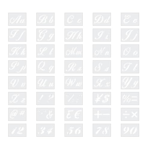 ARTIBETTER 40 Stück Teiliges Set Kreative Schablonen für Wiederverwendbare Malvorlagen Pet für Diy Projekte Kunst und Bastelarbeiten für Wände Türen und Mehr von Artibetter