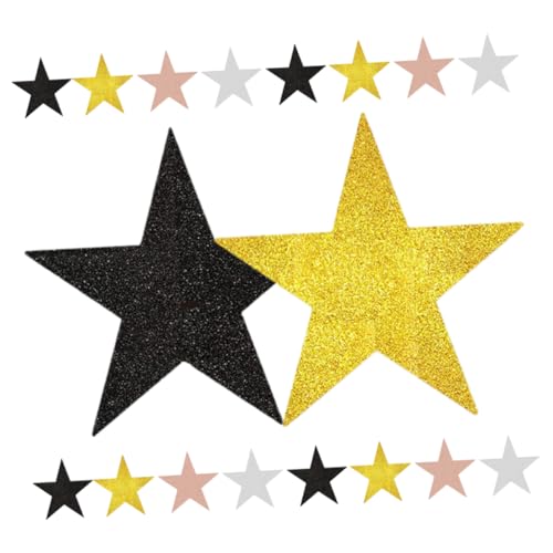 ARTIBETTER 40 Stücke Hängende Sterne Glitter Papier Sterne Stanzungen Bulletin Board Papier Ausschnitte Poster Dekoration Lieferungen von Artibetter