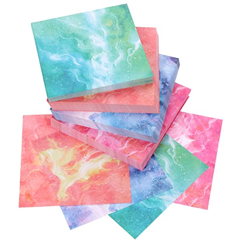 ARTIBETTER 400Blätter Origami Papier Aquarell Himmel Quadratisches Faltpapier für DIY Kunsthandwerk Scrapbooking und Erwachsene Farbenfrohe Designs für Kreative Projekte von Artibetter