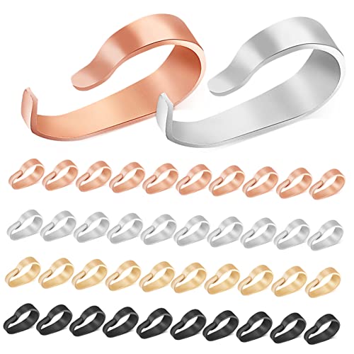 ARTIBETTER 40Stücke Zauberverschlüsse für Schmuckherstellung Anhängerverschlüsse Platin Roségold und Gunmetal für DIY Projekte Langlebig und Elegant von Artibetter