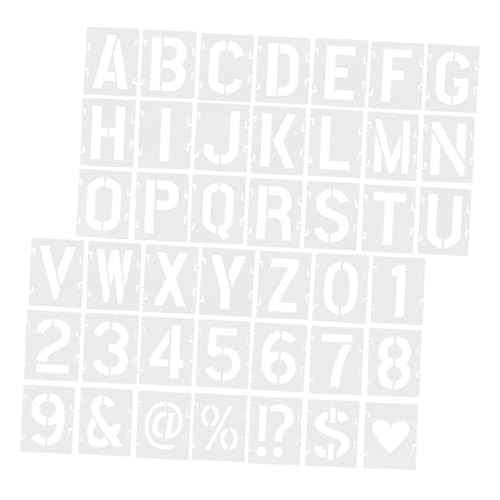 ARTIBETTER 42 Stück Vorlage Für Buchstaben Schablonen Zum Malen Große Buchstabenschablonen Schriftzeichen Kleine Alphabet-schablonen Stoffschablonen Für Kleidung Malvorlagen Das Haustier Weiß von Artibetter