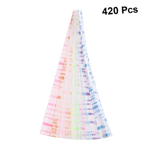 ARTIBETTER 420 Stück Leuchtende Origami Sternen Bastelset Farbiges Papier für Diy für Schulprojekte und Kreative Handarbeiten Glow in The Dark Farben für von Artibetter