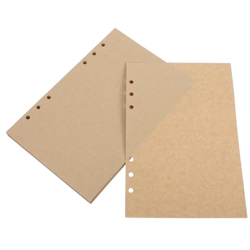 ARTIBETTER 45 Blatt Lose Seiten Des Buches Notizbücher Notizblock Planer Einlagen Taschen Ordner Planer Ordner Innenseite A5 Ordner Spiralnotizbuch Nachfüllung 6 Loch Notizbuchfüller von Artibetter