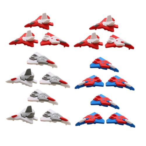ARTIBETTER 48 Stück Cartoon Flugzeuggummi Mini Led Cartoon -rubbergummis Eraser Im Klassenzimmer Kindergummis Klassenzimmerzubehör Kindergäuer Kleine Cartoon-radierer Radiergummi von Artibetter