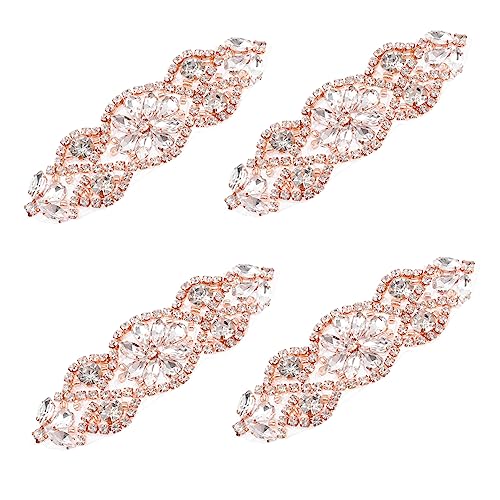 ARTIBETTER 4Stücke DIY Strass Patches Für Hochzeitskleider Haftklebstoff Rhinestone Applikationen Roségold Für Brautgürtel Und Dekoration Von Kleidung ARTIBETTER 4Stücke DIY Strass Patches Für Hochzeitskleider Haftklebstoff Rhinestone Applikationen Roségold Für Brautgürtel Und Dekoration Von Kleidung von Artibetter