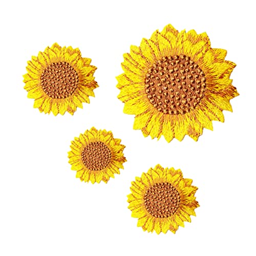 ARTIBETTER 4Stücke Sonnenblumen Stickerei Applikationen Für DIY Kleidung Lebensechte Bügel Patches Dekoration Für Taschen Handwerk Und Mehr ARTIBETTER 4Stücke Sonnenblumen Stickerei Applikationen Für DIY Kleidung Lebensechte Bügel Patches Dekoration Für Taschen Handwerk Und Mehr von Artibetter