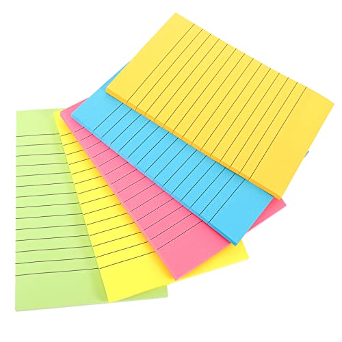 ARTIBETTER 5 Haftnotizen Memo -pads Gefüttert Notizbücher College Regiert Selbstklebend Stichwort Notizbilder Klein Bunter Notizblock Anmerkung Notizpolster Colorful Papier von Artibetter