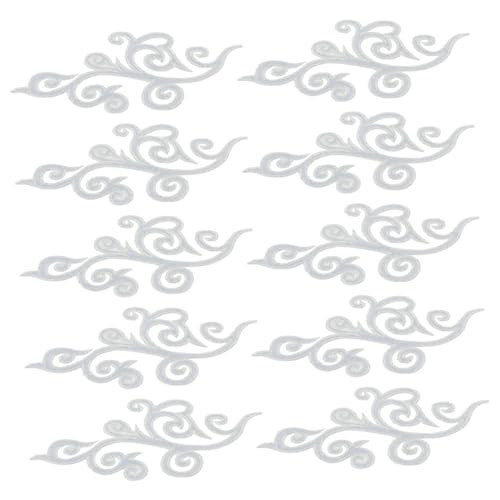 ARTIBETTER 5 Paare Barock Stickerei Applikationen Wolkenmuster Patch zum Aufbügeln und Annähen für Hochzeitskleider Brautmode Schuhe und Cheongsam Silberfarbene Verzierungen ARTIBETTER 5 Paare Barock Stickerei Applikationen Wolkenmuster Patch zum Aufbügeln und Annähen für Hochzeitskleider Brautmode Schuhe und Cheongsam Silberfarbene Verzierungen von Artibetter