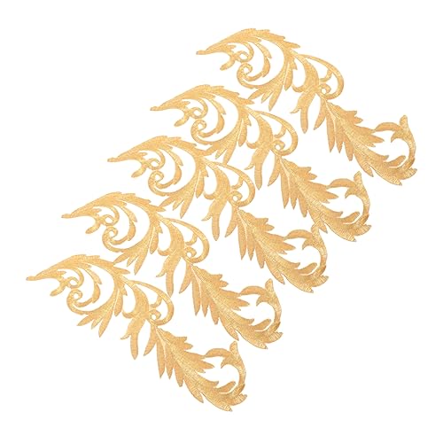 ARTIBETTER 5 Paare Ethnische Design Aufnäher Handgestickte Stoffapplikationen für Kleidung Diy Dekorationselemente mit Einzigartigem Charme Goldene Patches für Styles ARTIBETTER 5 Paare Ethnische Design Aufnäher Handgestickte Stoffapplikationen für Kleidung Diy Dekorationselemente mit Einzigartigem Charme Goldene Patches für Styles von Artibetter